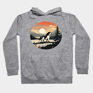 Equine Elegance: Majestic Horses in Beautiful Riding Landscape Hoodie